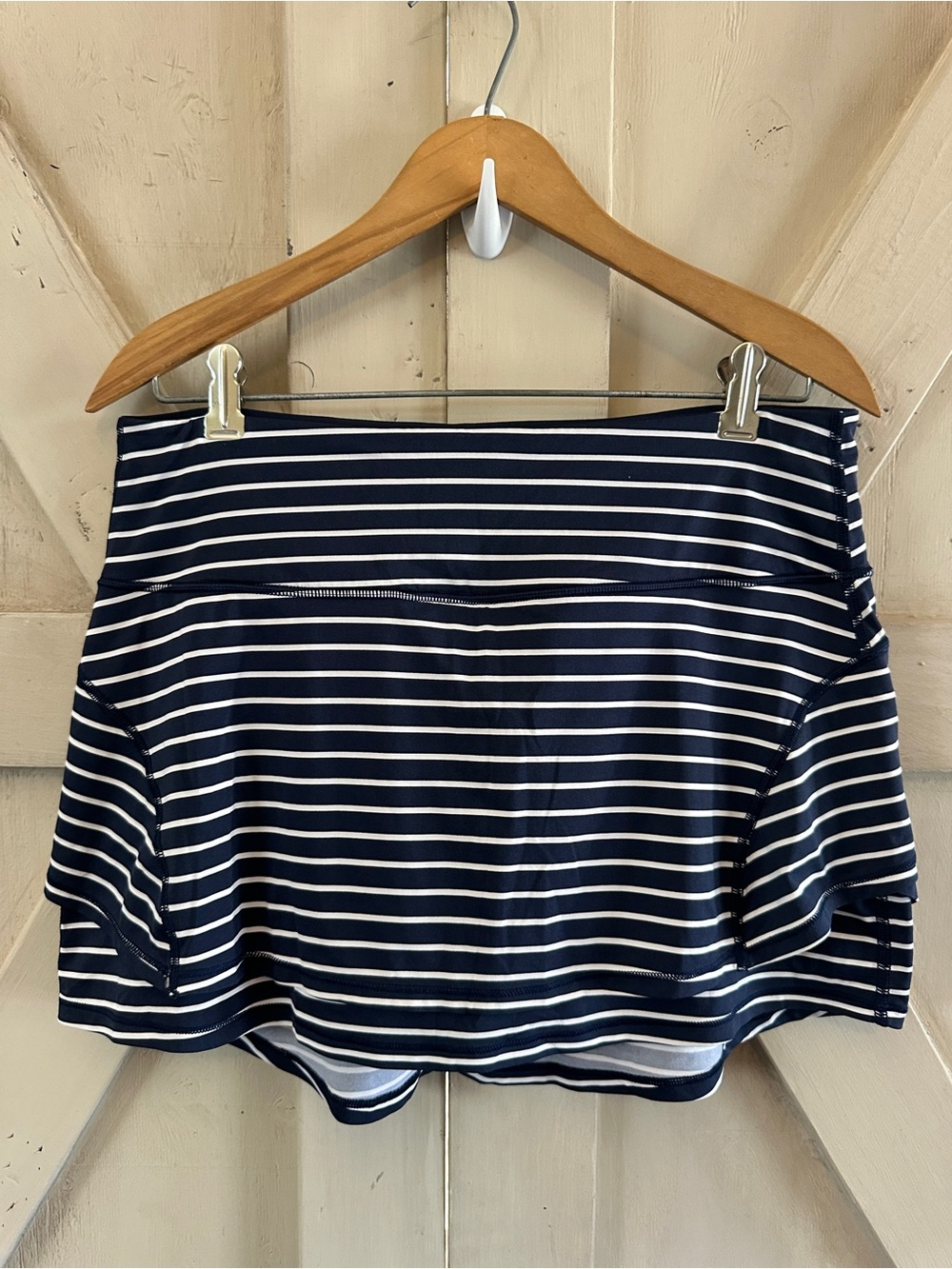 Athleta Navy White Stripe Skort Athletic Tennis Golf Women’s Size M